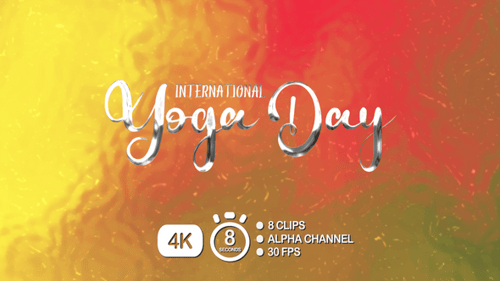 Animation textuelle pour la Journée internationale du yoga