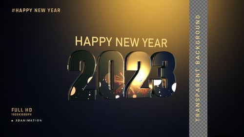 Happy New Year Wish Gold
