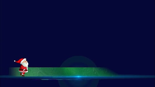 Santa Walk Lower Third v2 - 4k