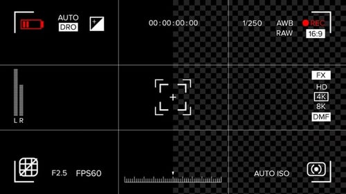 Camera Recording Screen Low Battery Signal Alpha
