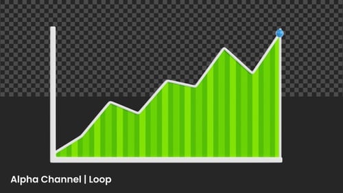 3D Growth Statistic Graph Animation | Alpha Loop