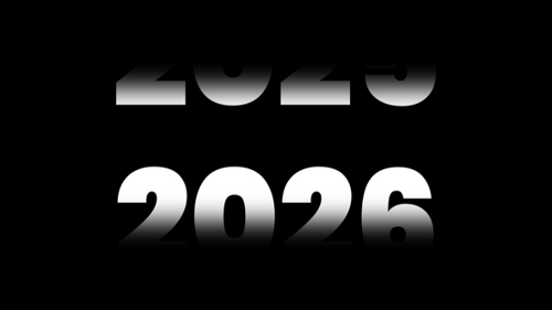 Scrolling Timeline 2026 Text Animation