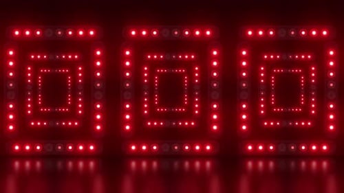 4K Red Lights Pattern Loop Pack