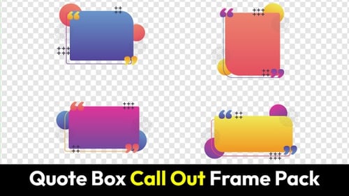 Pacote Quote Box Call Out Frame
