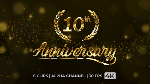 Animation textuelle du 10e anniversaire