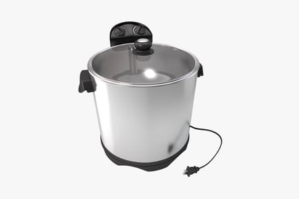 Aperçu: Autocuiseur électrique avec couvercle ouvert