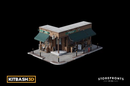 Preview: Kitbash: Storefronts - Book Store