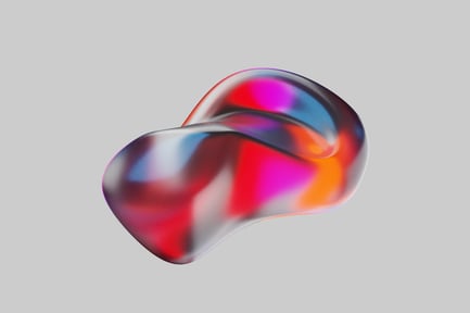 Preview: Glossy abstract flowing blob