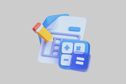 Preview: Financial paperwork with calculator and pencil