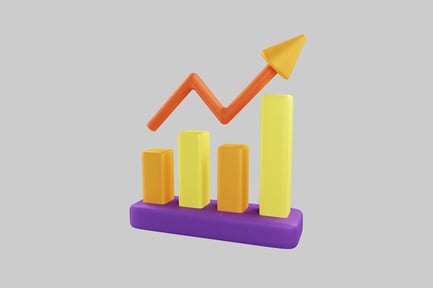 Preview: Ascending bar graph with upward arrow