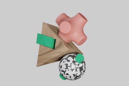 Preview: Geometric shapes in various colors and textures