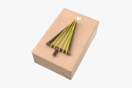 Preview: Rustic Tree Wrapped Christmas Gift