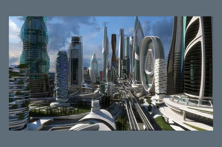 Preview: Futuristic Urban Cityscape