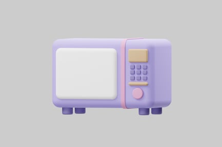 Preview: Purple kitchen microwave appliance
