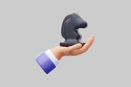 Preview: Chess knight strategy in hand