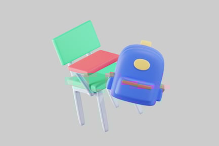 Preview: School chair and backpack set