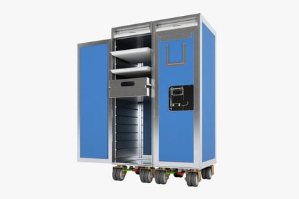 Preview: Commercial Airplane Trolley with Open Door