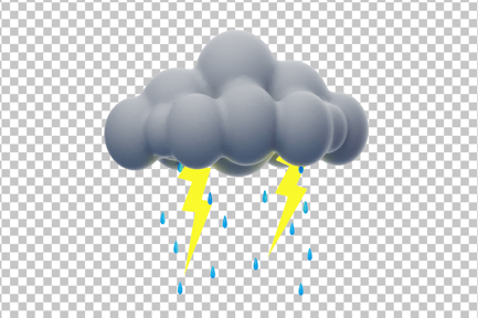 Preview: Thunder Rain 3D Icon