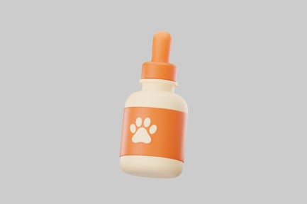 Preview: Pet paw medicine dropper bottle