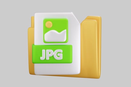Preview: File folder with green and yellow decoration.