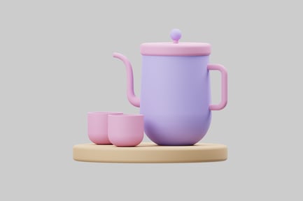 Preview: Modern tea set