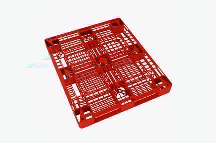 Preview: Red Industrial Plastic Pallet