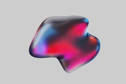 Preview: Iridescent abstract smooth blob