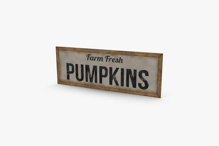 Aperçu: Panneau en bois rustique Farm Fresh Pumpkins