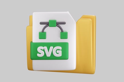 Preview: File folder with SVG icon.