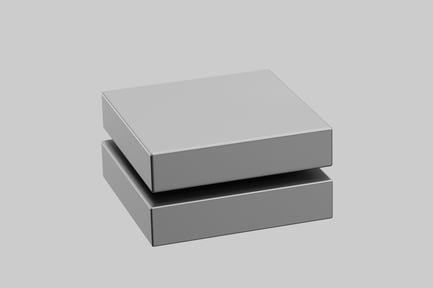 Preview: Offset gray square box set